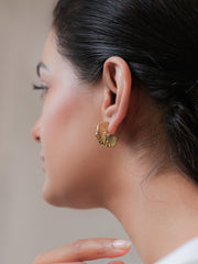 Flora Élite Gold Plated Earrings