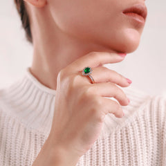 Elegant and luxurious gold-plated ring with stunning design, perfect for engagements