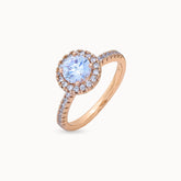Timeless and elegant gold-plated engagement ring with a luxurious design