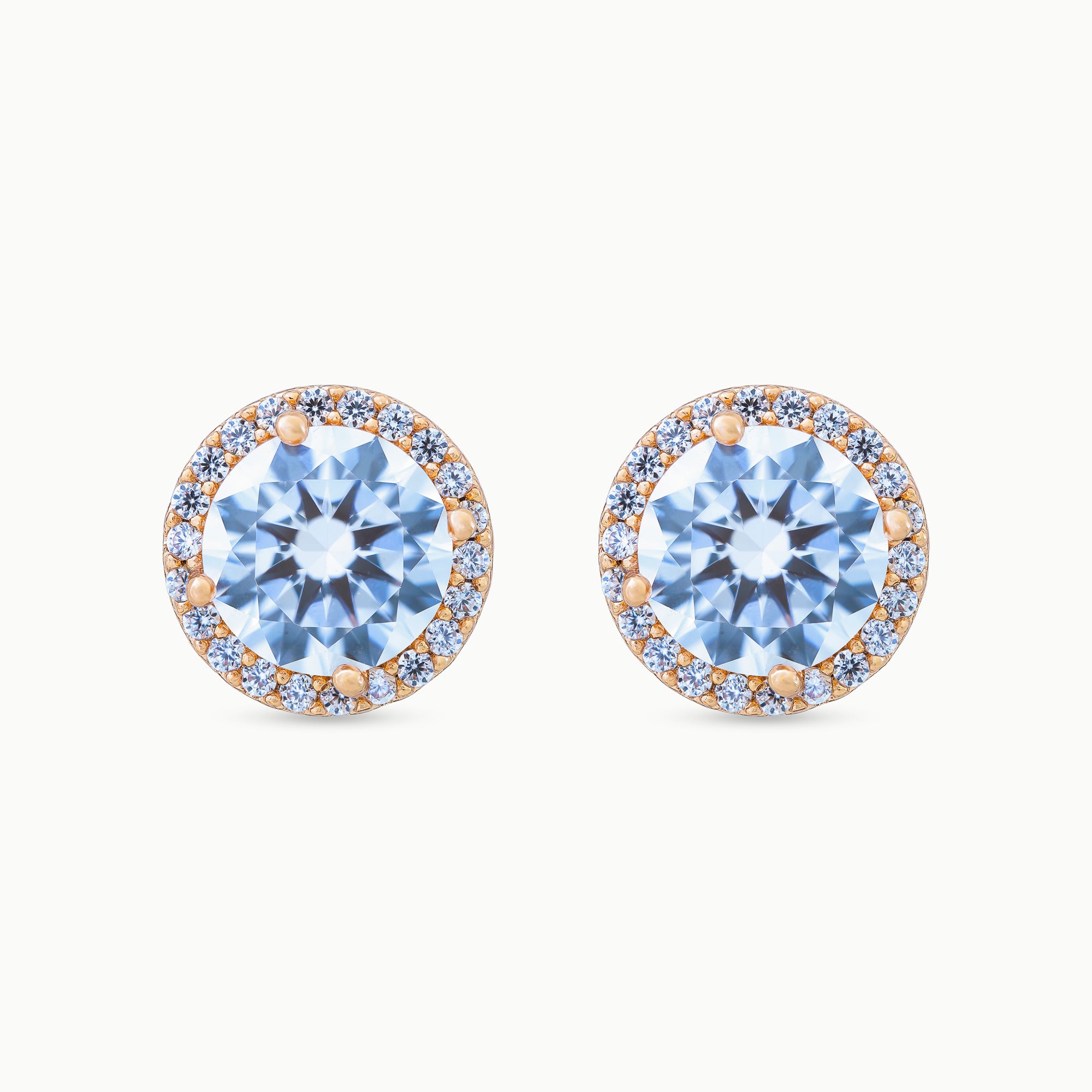 Lustre Luxe 18K Gold Plated Studs – Diamond-Like Elegant Earrings
