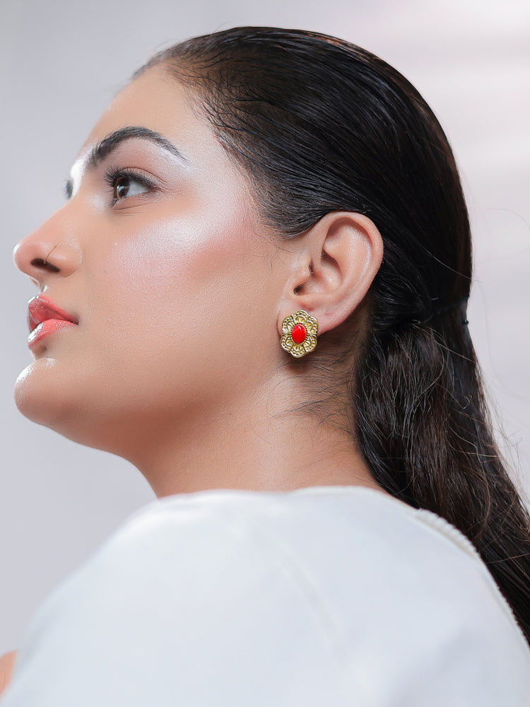 The Verona Crimson Earrings