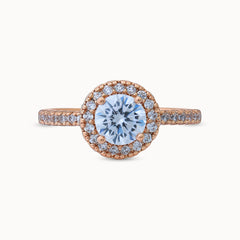 Timeless and elegant gold-plated engagement ring with a luxurious design